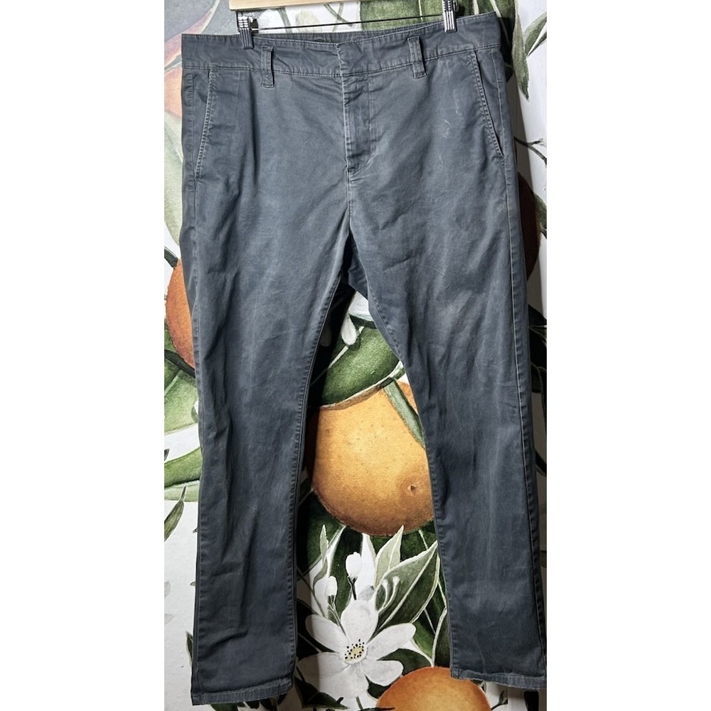 John Varvatos USA Pants Mens 36 X 30 Bowery Slim Straight‎ Gray Stretch